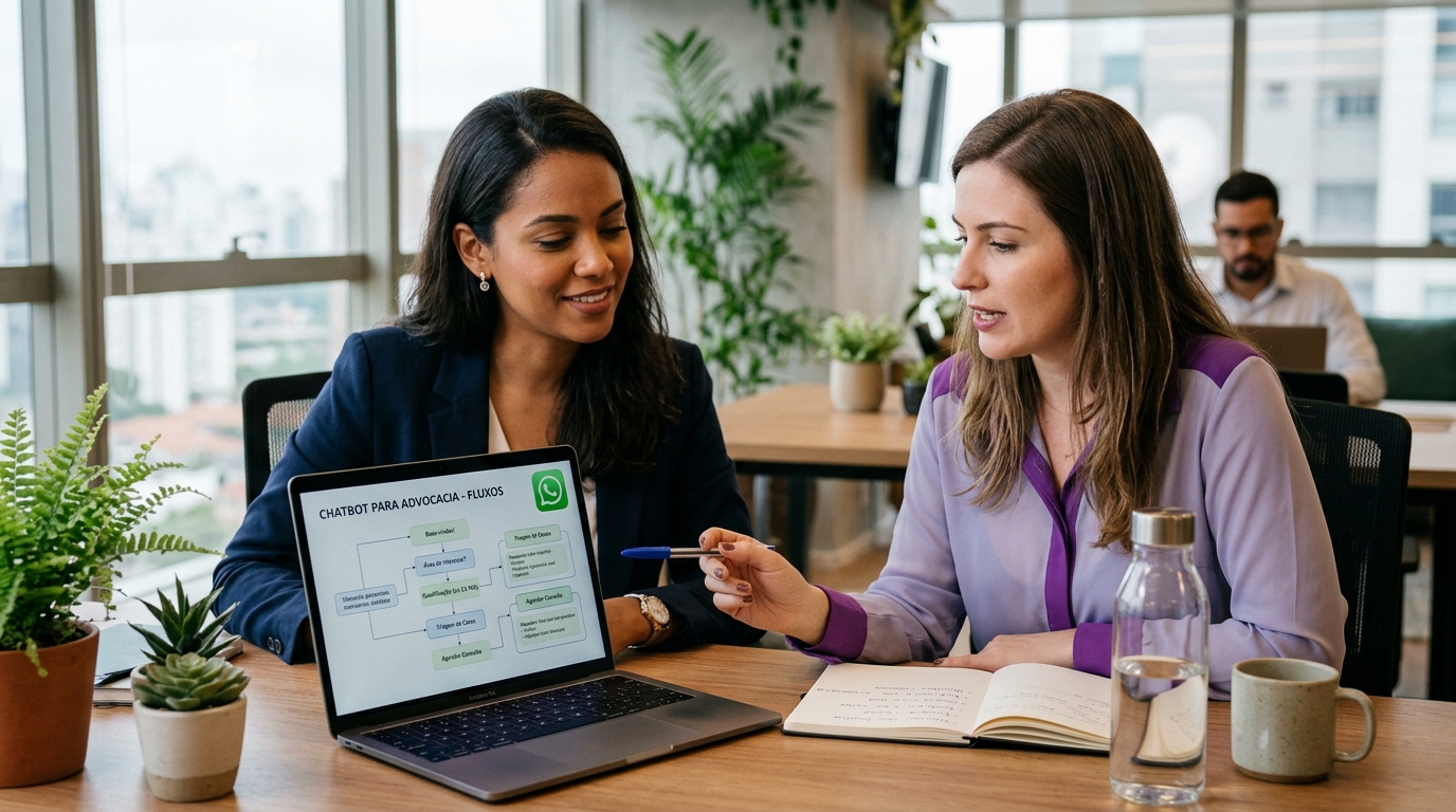 Chatbot para WhatsApp em Advocacia: fluxos que realmente convertem