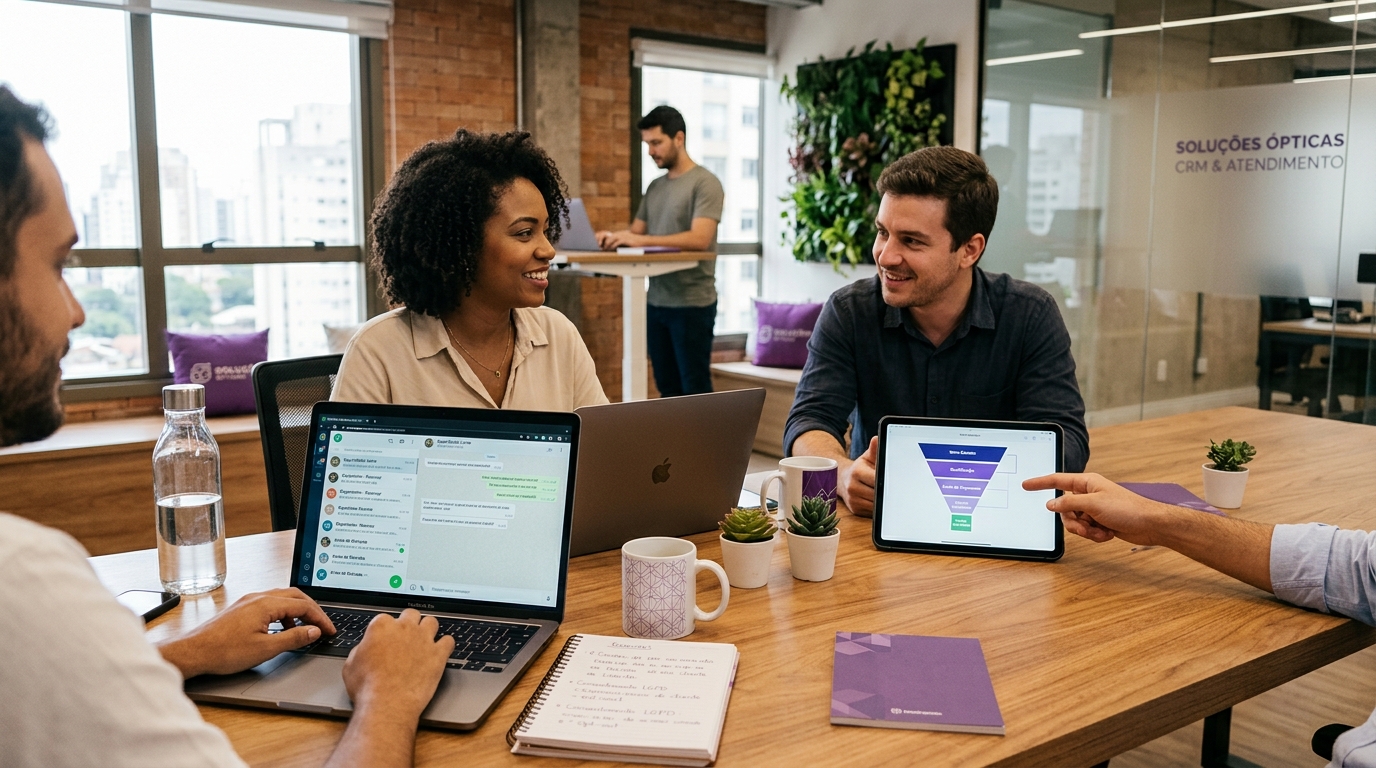 CRM de WhatsApp para Óticas: como não perder conversas que viram receita
