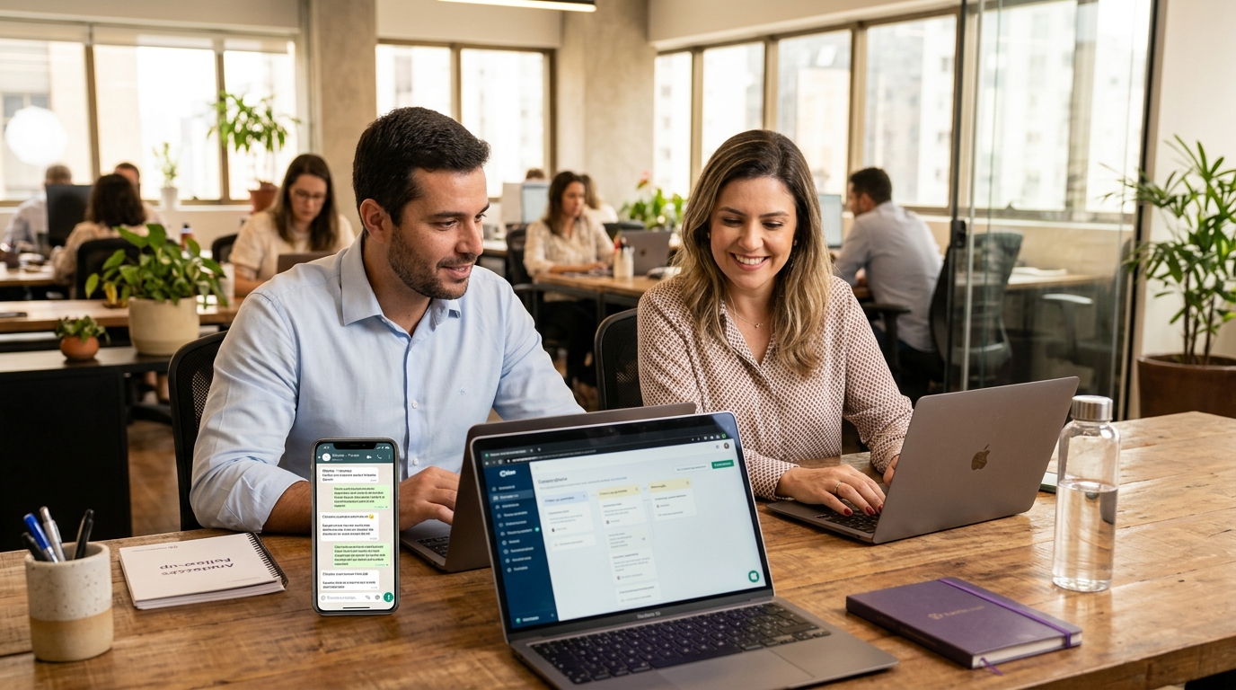 Como fazer follow-up no WhatsApp em Imobiliárias sem parecer insistente