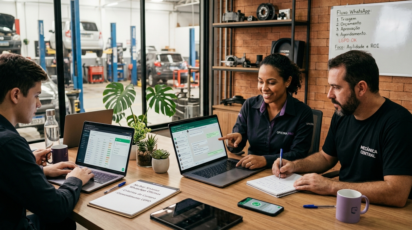 Melhor sistema de atendimento WhatsApp para Oficinas mecânicas