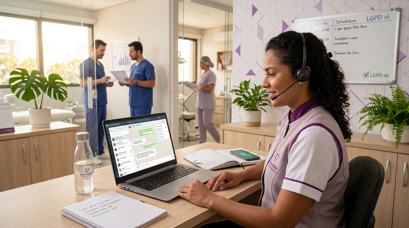 Secretária virtual com IA para Clínicas odontológicas: onde ajuda e onde precisa de cuidado