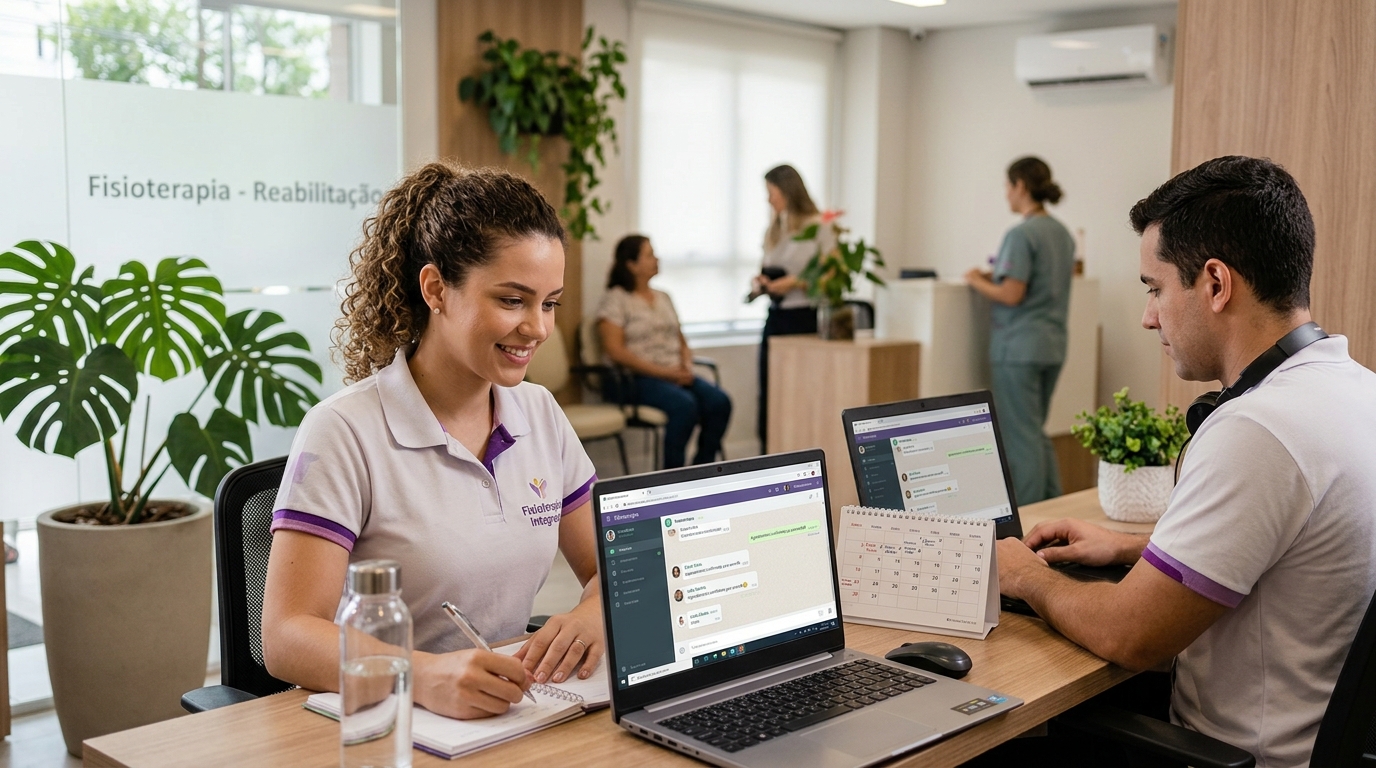 Secretária virtual com IA para Fisioterapia: onde ajuda e onde precisa de cuidado